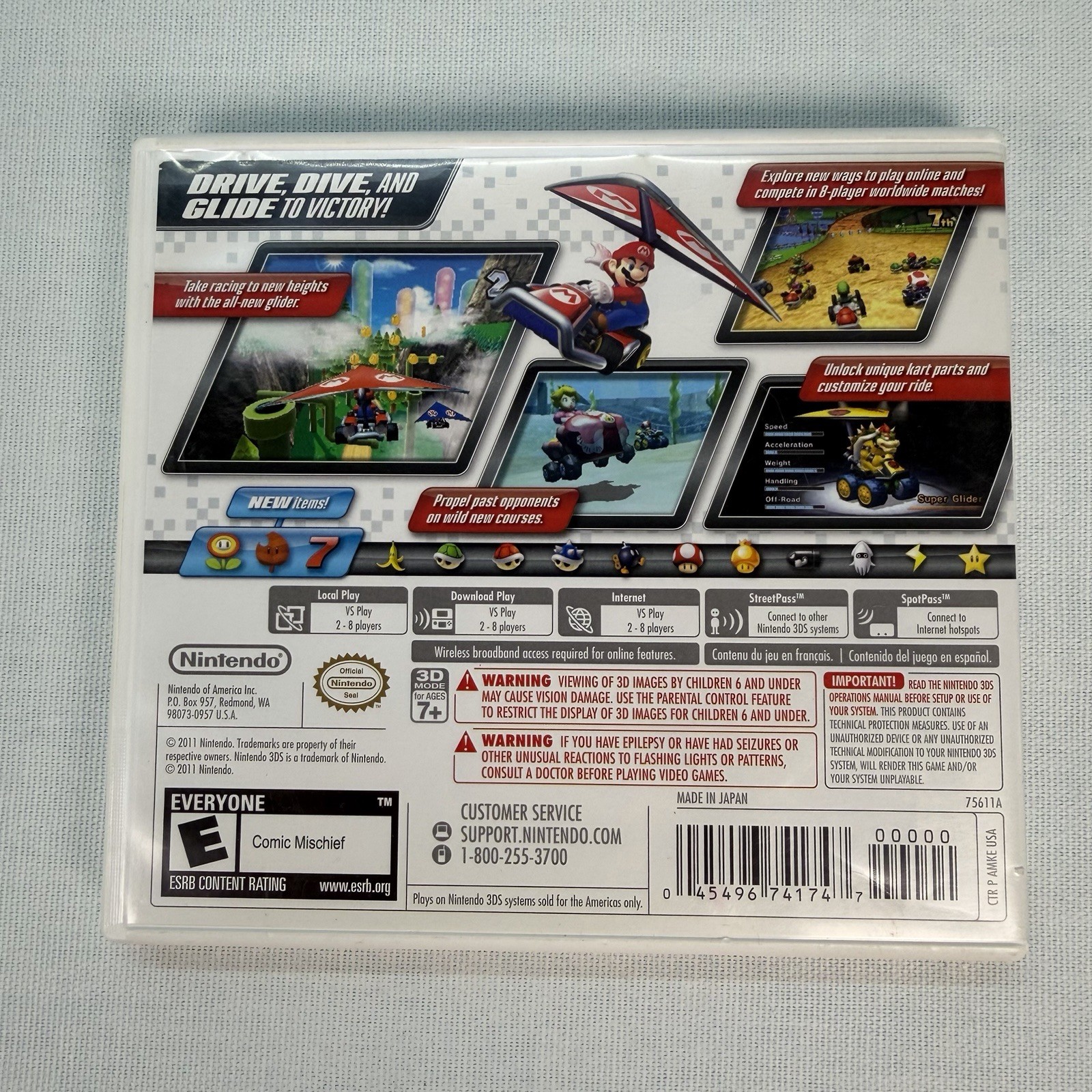 Mario Kart 7 Nintendo 3DS Case & Manual Only – No Game
