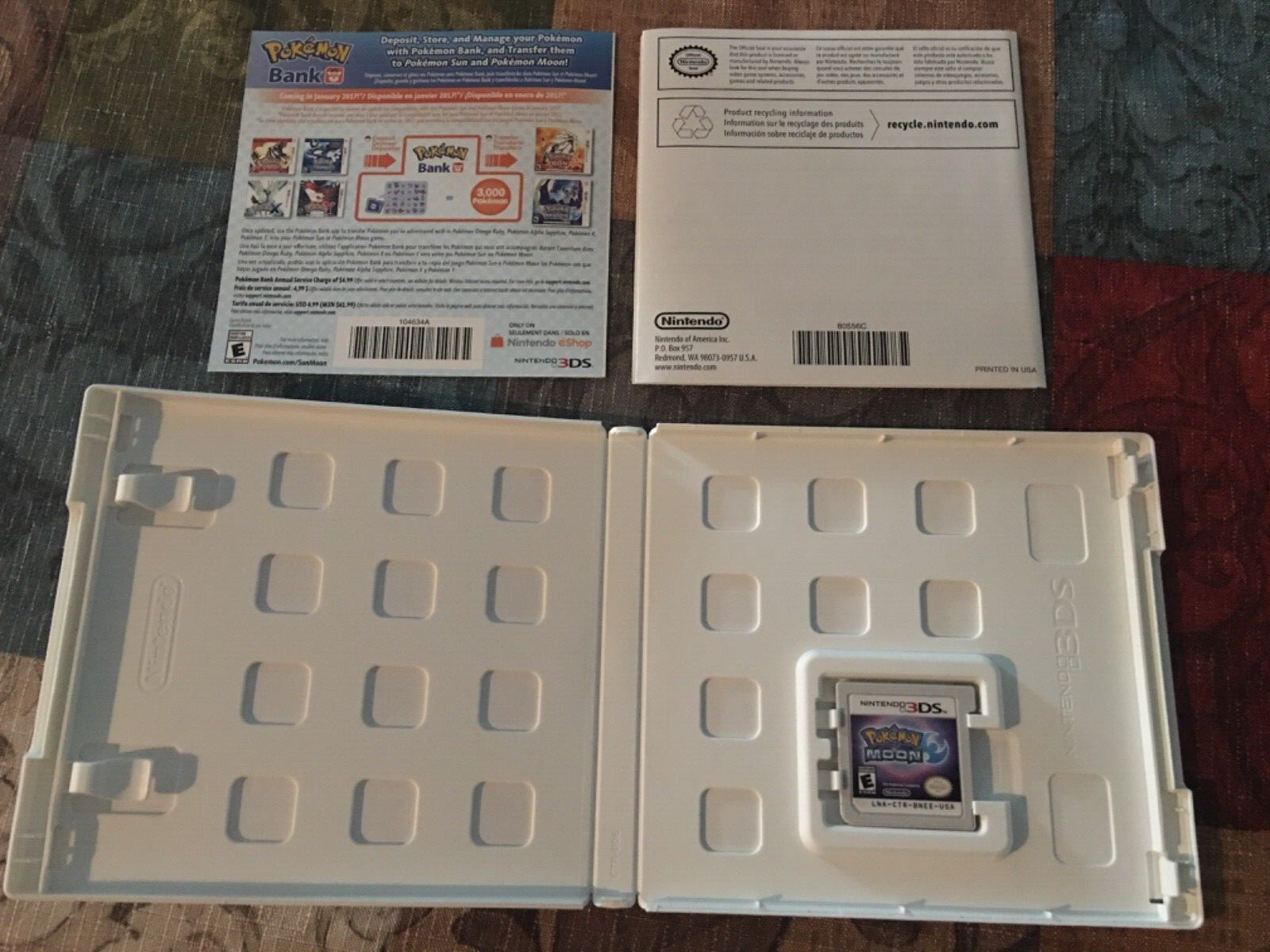 Authentic Pokémon Moon 3DS Game