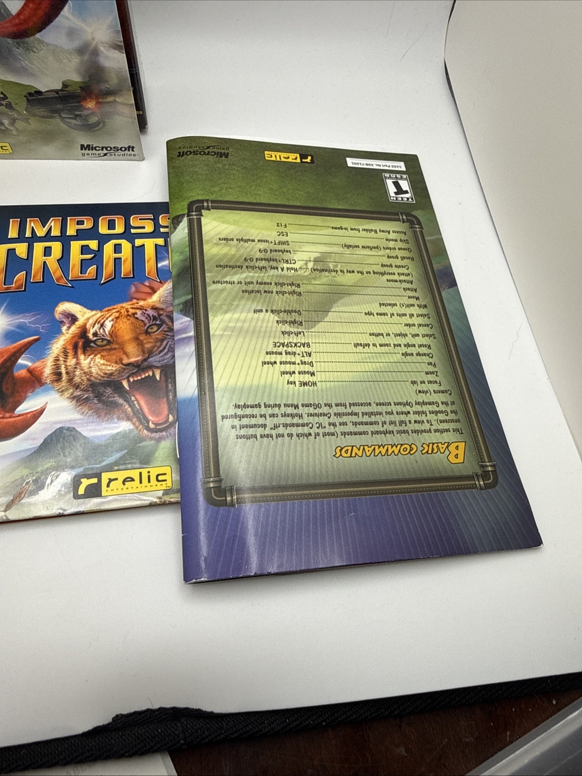 2002 Microsoft/Relic – Impossible Creatures PC Game Box (Rated T for Teen) CIB