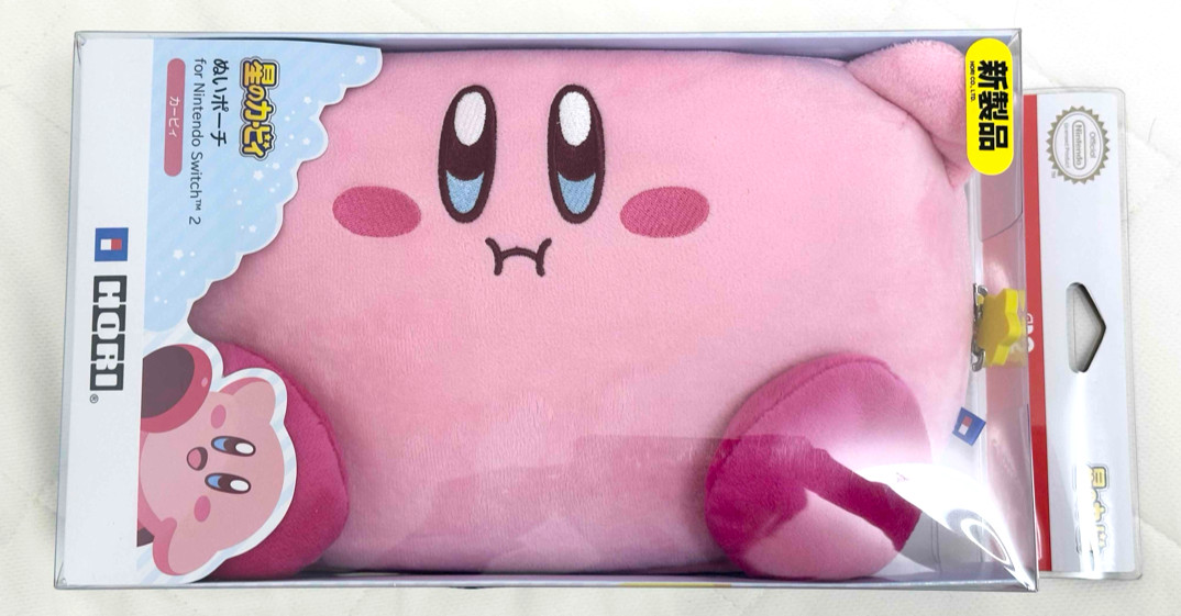 Kirby Plush Pouch HORI for Nintendo Switch 2 Official Licensed Japan NSX-121