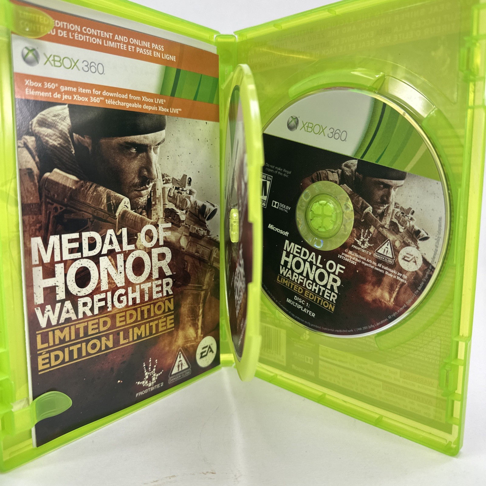 Medal of Honor: Warfighter Limited Edition 2 Disc (Microsoft Xbox 360, 2012)