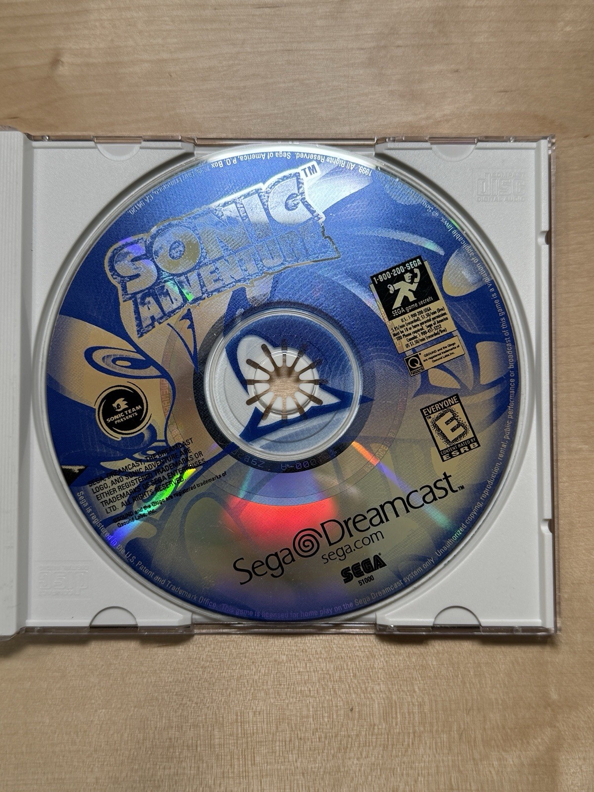 Sonic Adventure (Sega Dreamcast, 1998) – Disc Only – Tested & Working