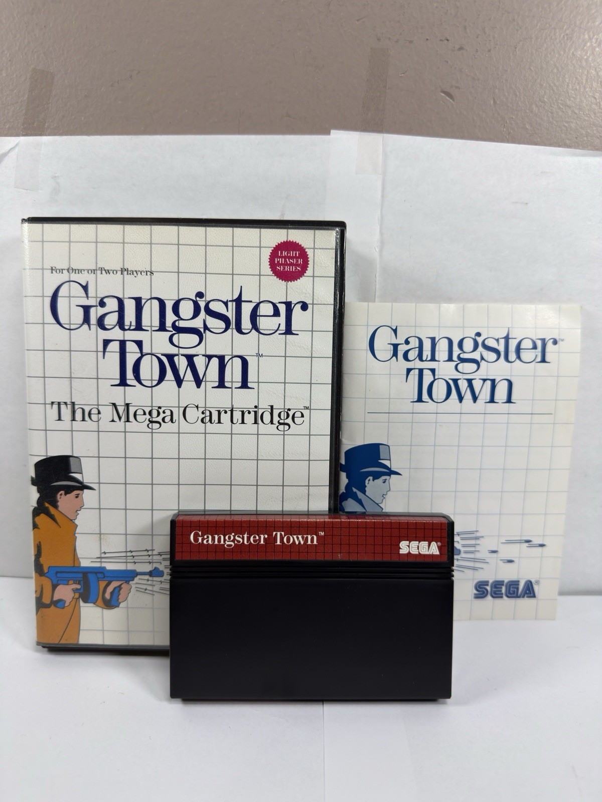 Gangster Town (Sega Master System, 1987) Complete CIB TESTED!