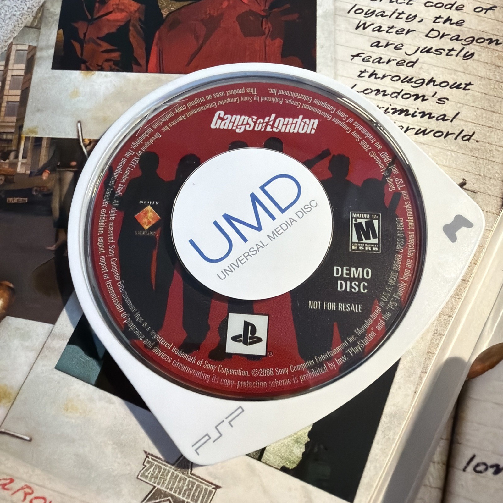 DEMO DISC – Gangs of London – PSP – Demo Disc Rare