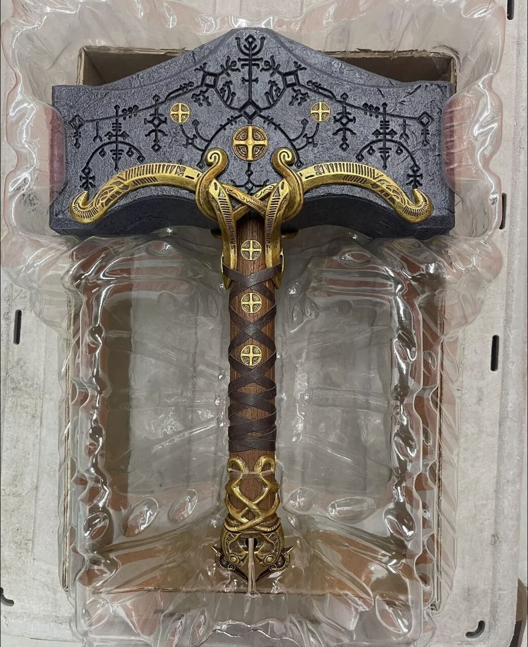 God of War Ragnarok Collector’s Edition Mjolnir Thor Hammer Replica 16″