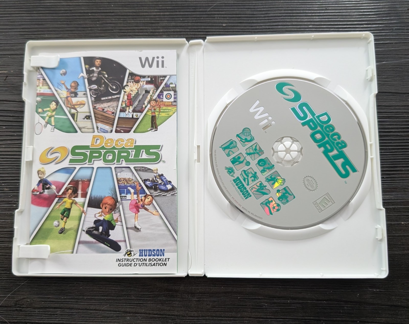 Nintendo Wii Deca Sports Hudson Mixed Sports Game with Manual Included