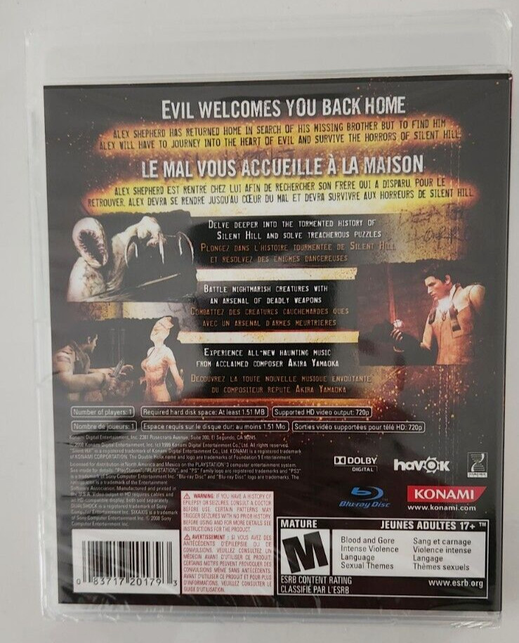 Silent Hill HD Collection + Homecoming PS3 Brand New Game Bundle (Horror)