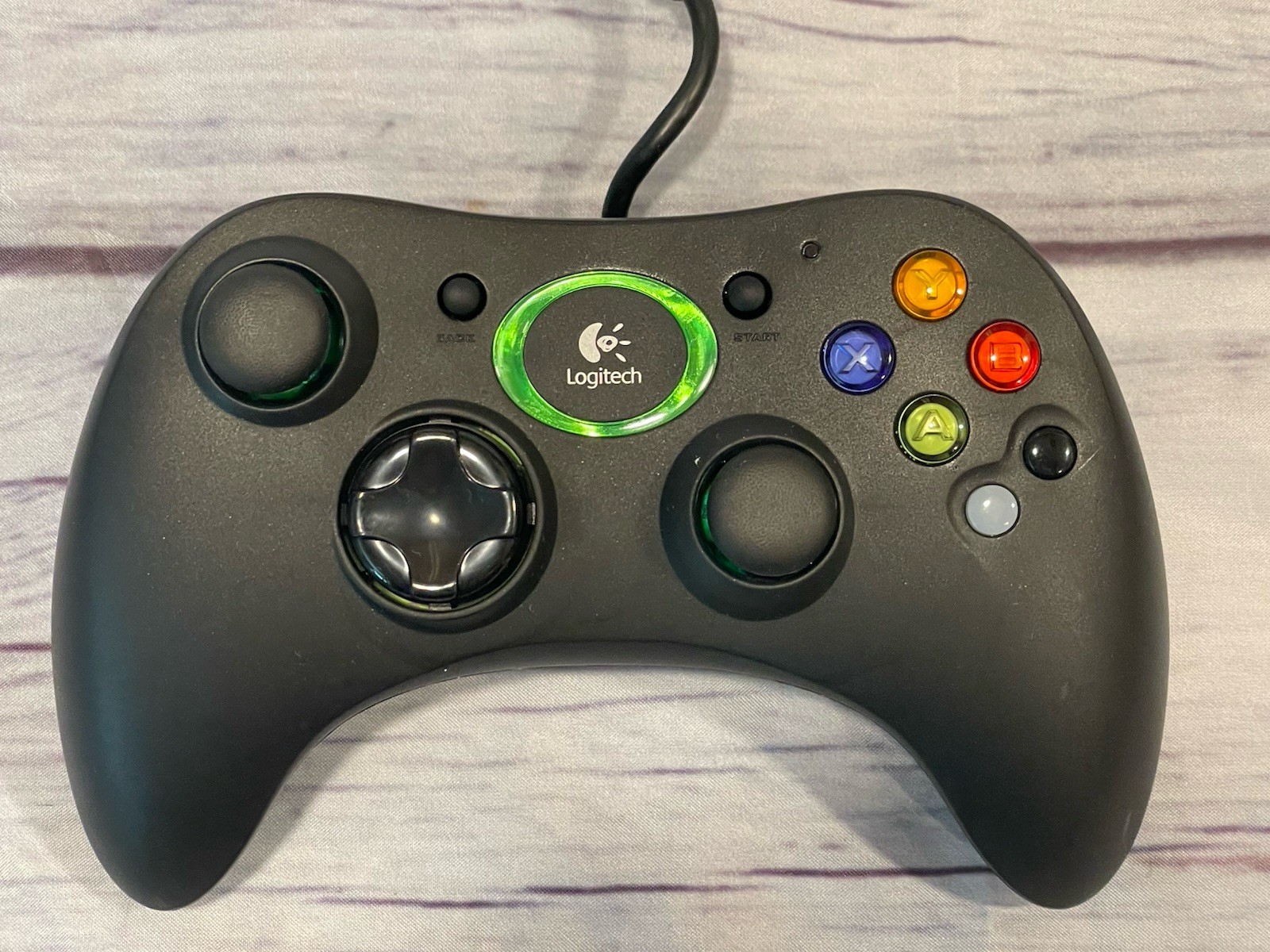Official Microsoft XBOX Original Logitech Precision Controller Wired W/cable Blk