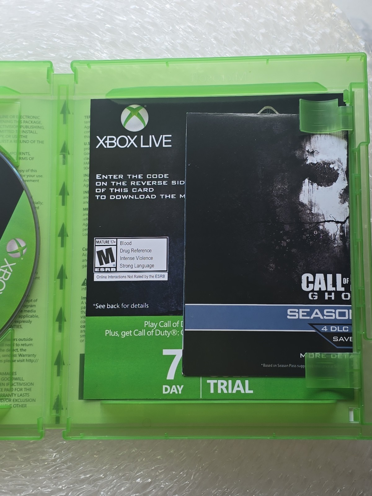 Call of Duty: Ghosts (Microsoft Xbox One, 2013) CoD FPS Game, Cleaned And Works