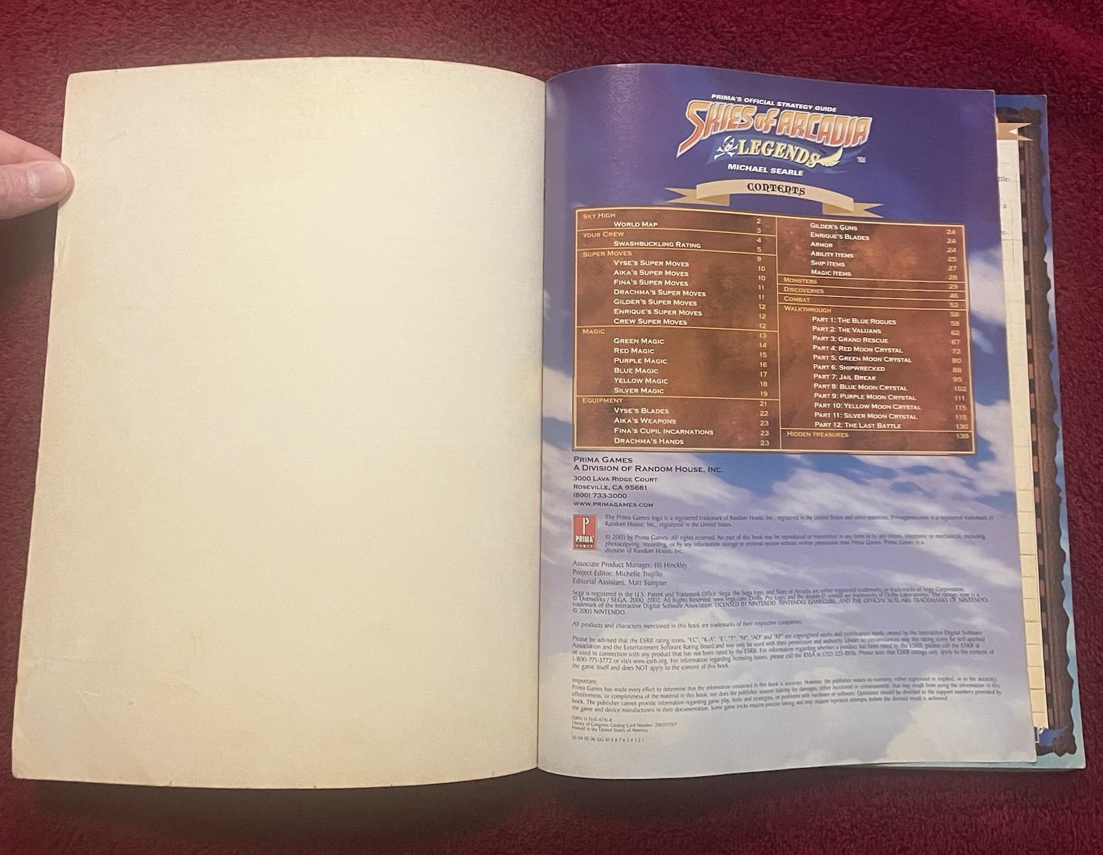 Skies of Arcadia Legends Official Strategy Guide (Prima) – GameCube – Very Good