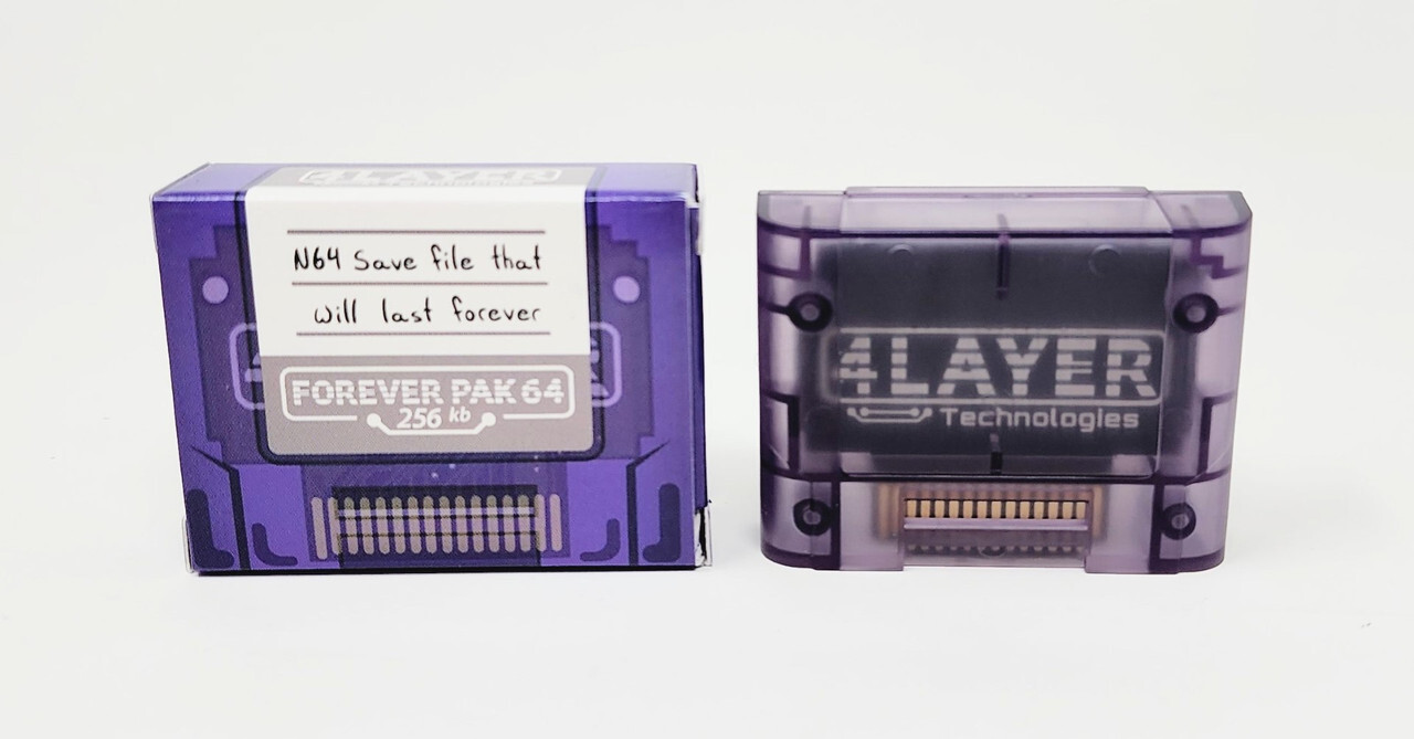 Forever Pak 64 – 256KB Battery-free Memory Pak for Nintendo 64 NEW