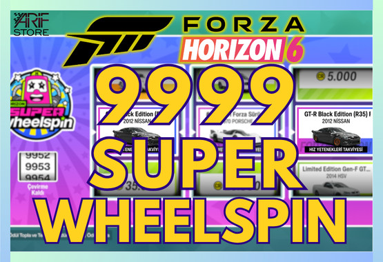 9999 SUPER WHEELSPIN FORZA HORIZON 6