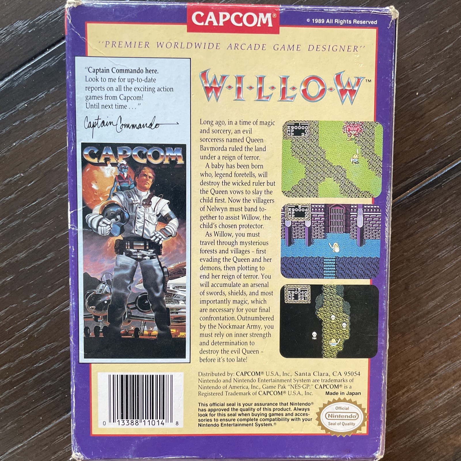 Willow for Nintendo NES Complete In Box CIB – Box, Game, Manual, Styrofoam