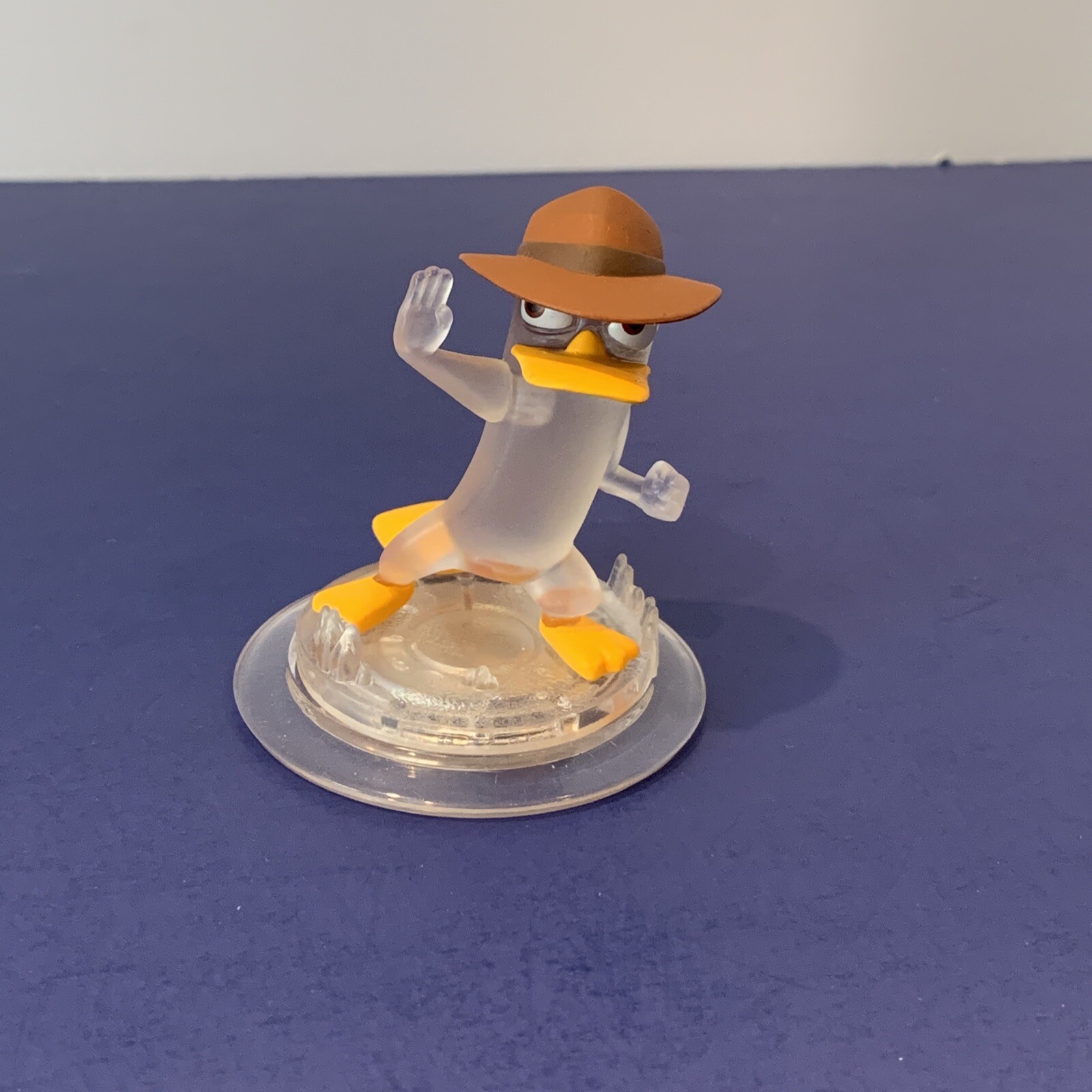 Disney Infinity Phineas & Ferb Crystal Agent P Perry The Platypus Clear Tested
