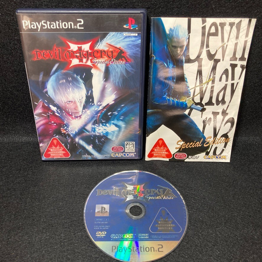 PS2 Devil May Cry 1 2 3 Special Edition, lot 4 games Playstation 2 NTSC-J Japan