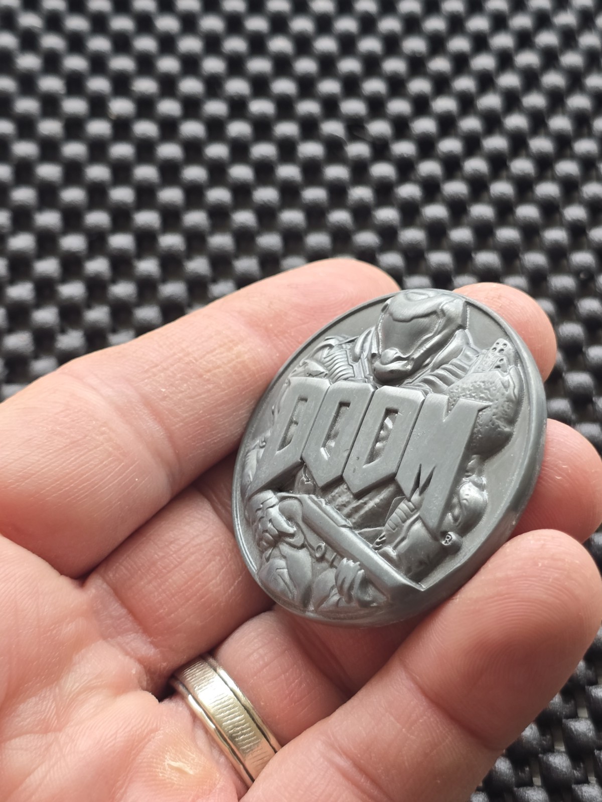 DOOM 1 2016 challenge Coin Medal Rare Promo SWITCH XBOX One BFG Bethesda PS4 PS5