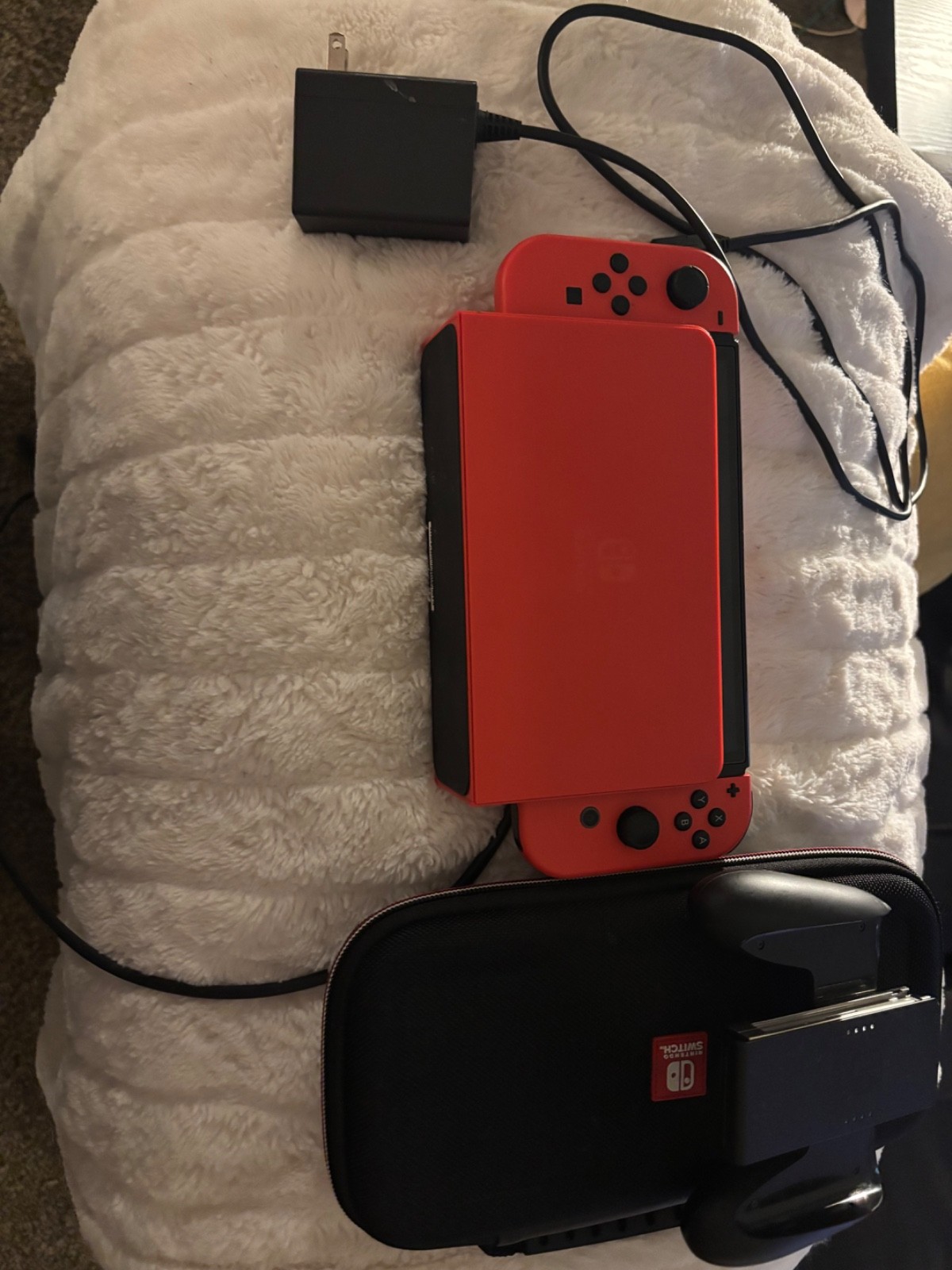 Nintendo Switch (OLED Model) Super Smash Bros. Bundle 64GB Console – Gray