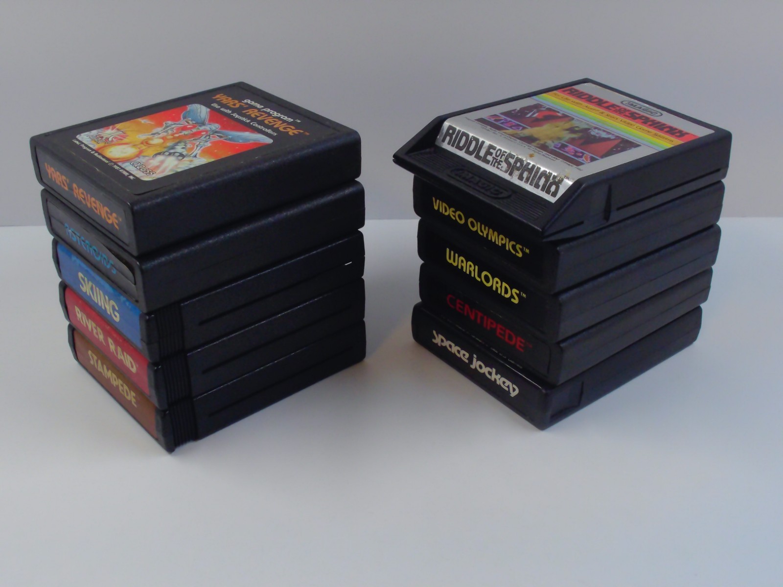 Atari 2600 Lot of 10 Games w Manuals Centripede River Raid Asteroids TESTED RP