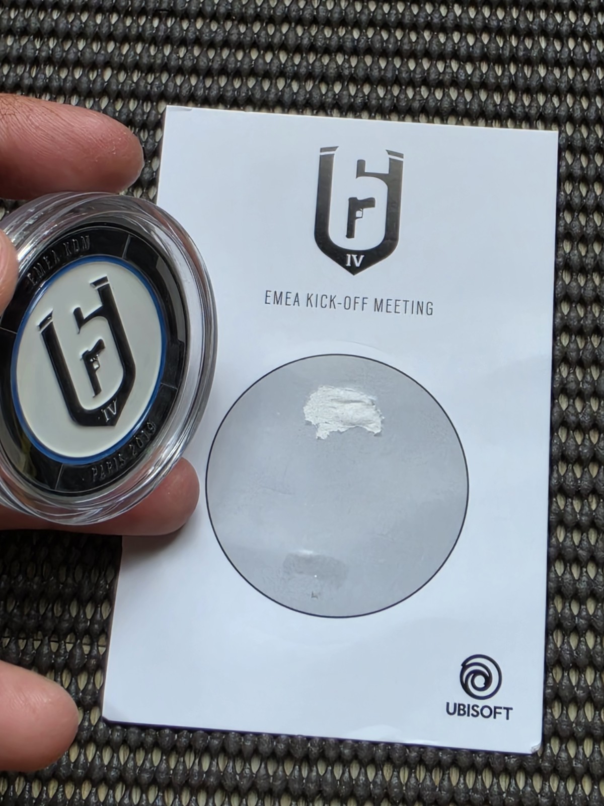 Ubisoft Rainbow Six Siege Paris 2019 Kick Off Meeting Challenge Coin Rare R6S