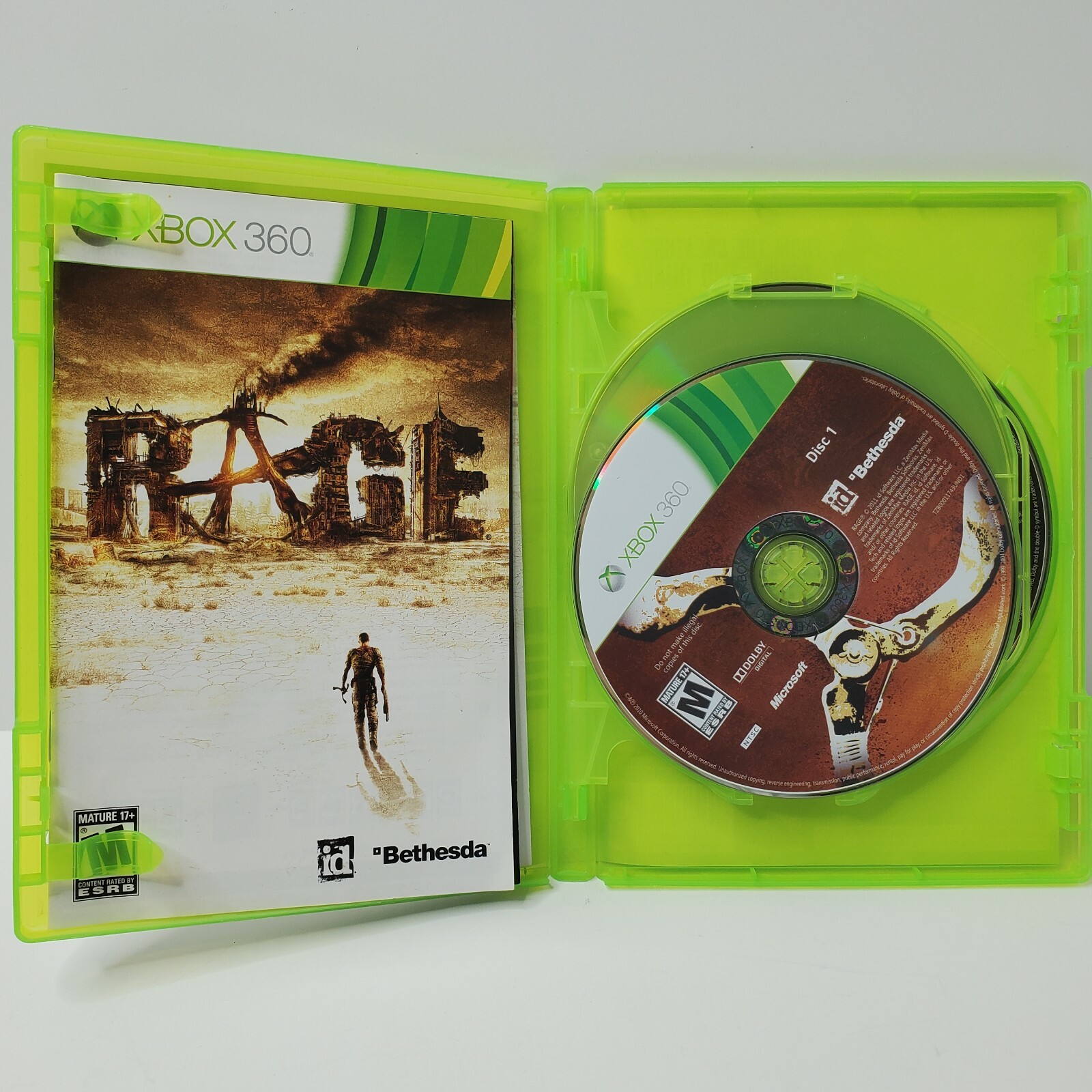 Rage (Microsoft Xbox 360, 2011, 3-Discs) Anarchy Edition – Includes Manual