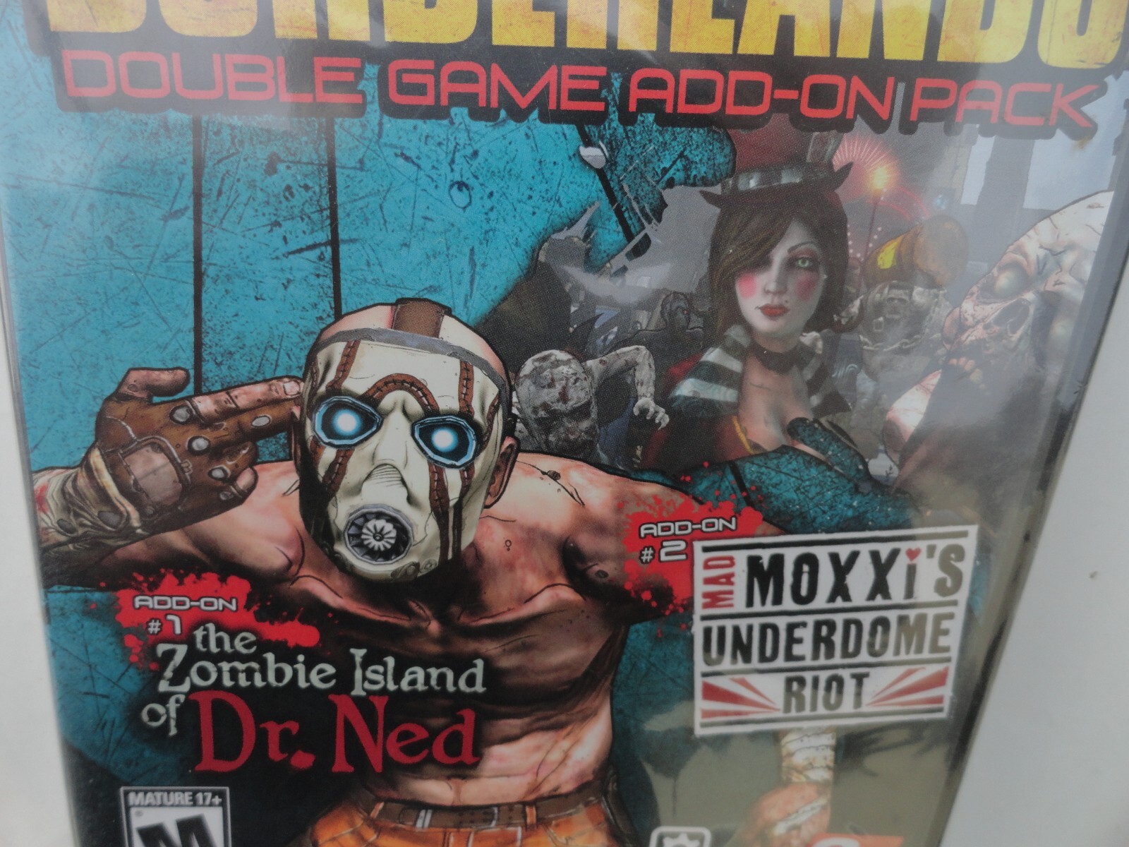 Borderlands Double Game Add-On Pack Zombie Island of Dr Ned & Mad Moxxi’s PC DVD