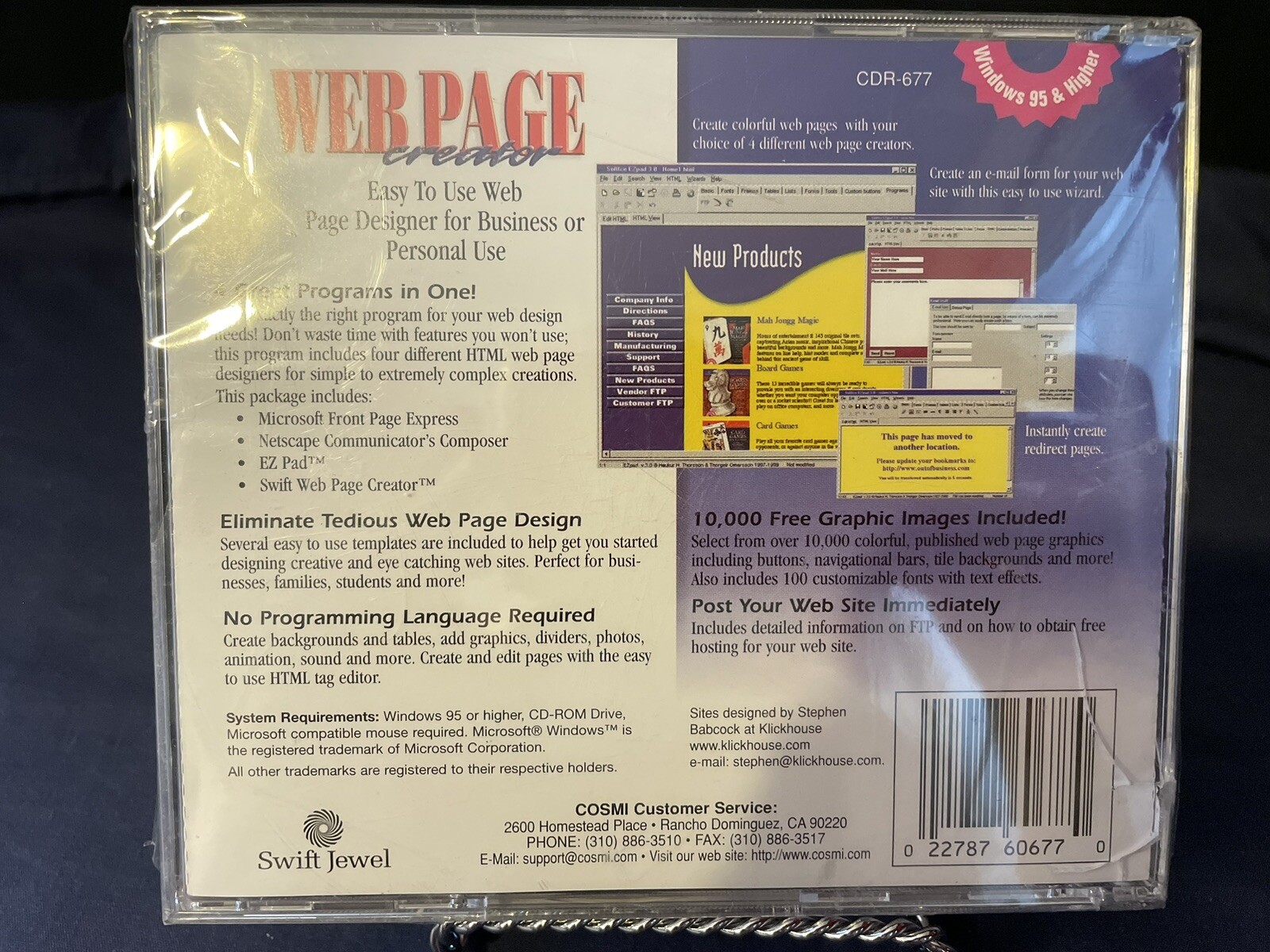 Web Page Designer SEALED Vintage PC Game Excellent Rare