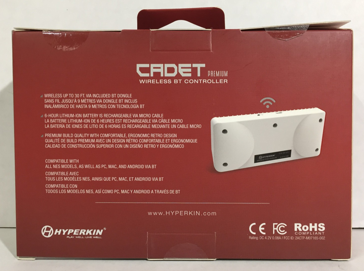 NEW sealed HYPERKIN Cadet Premium NINTENDO NES Wireless BT Controller BLUETOOTH