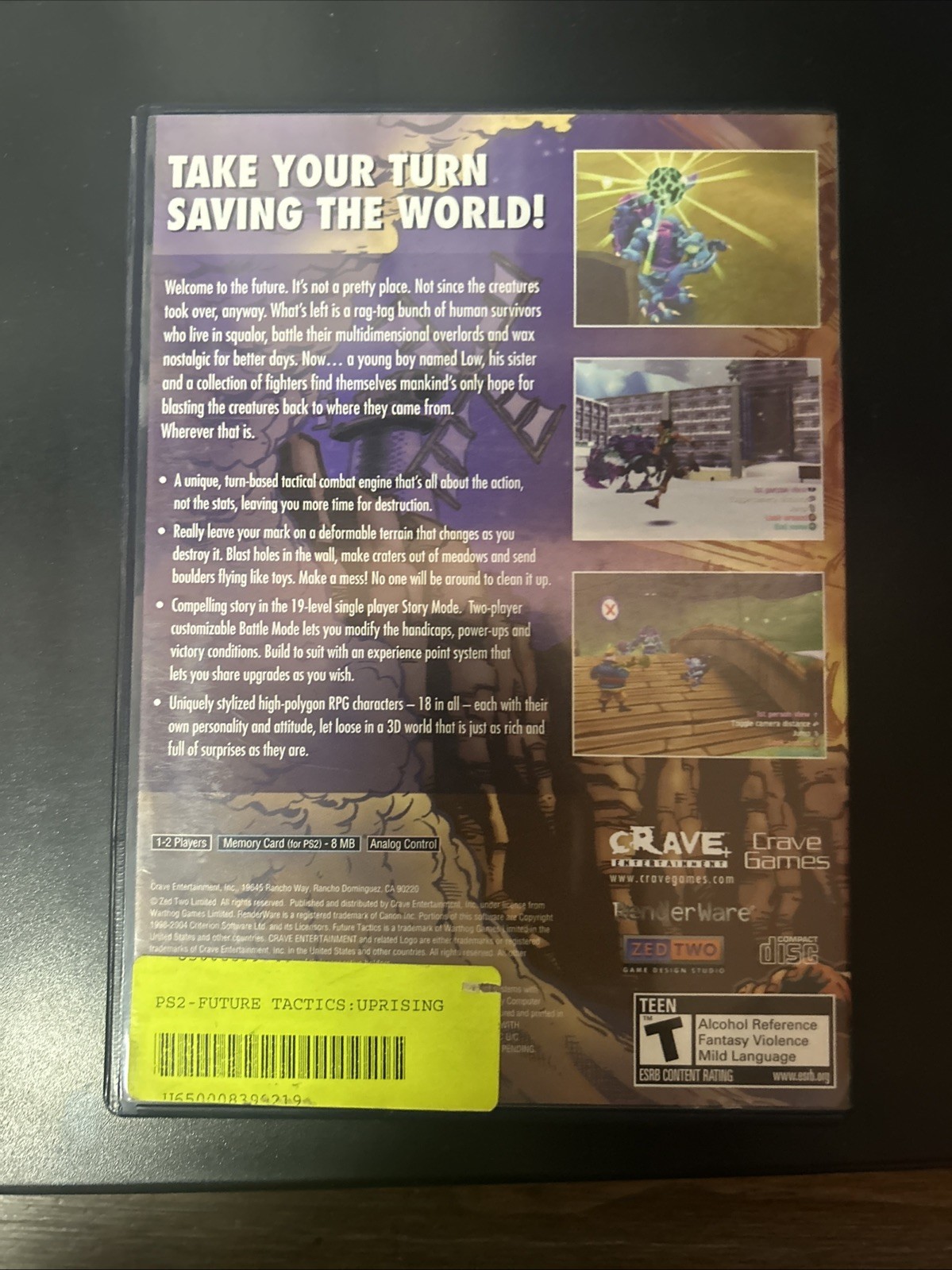 Future Tactics: The Uprising (Sony PlayStation 2, 2004) Complete