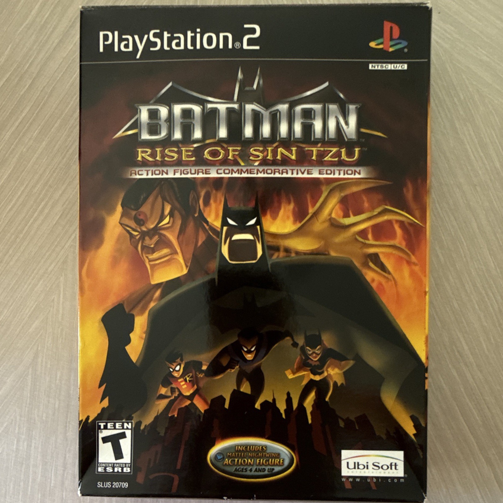 Ubi Soft Batman: Rise of Sin Tzu Action Figure Edition + Manual PS2 NTSC-U/C