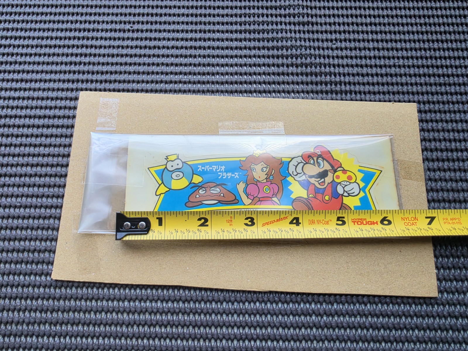 Vintage Nintendo Super Mario Bros Peach Nagasakiya Sticker Sheet Retro Rare NES