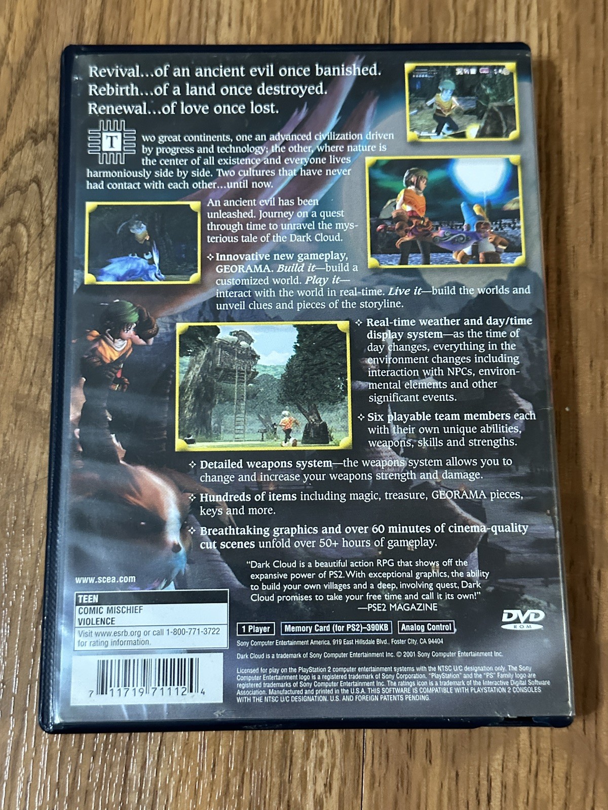 Dark Cloud ~Black Label~ (Sony PlayStation 2, 2001) CIB! Authentic!! Rare!!!