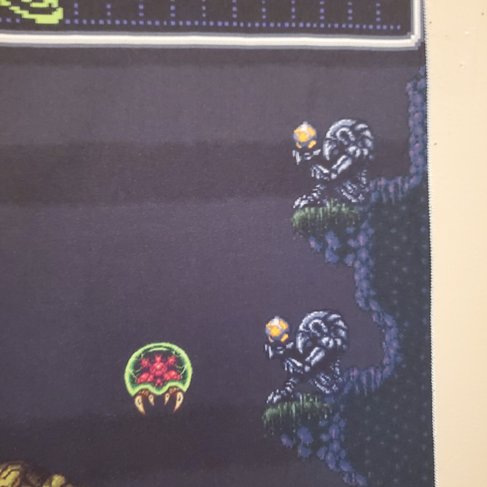 Super Metroid 5 x 1.5 foot tapestry banner wall flag Super Nintendo Samus
