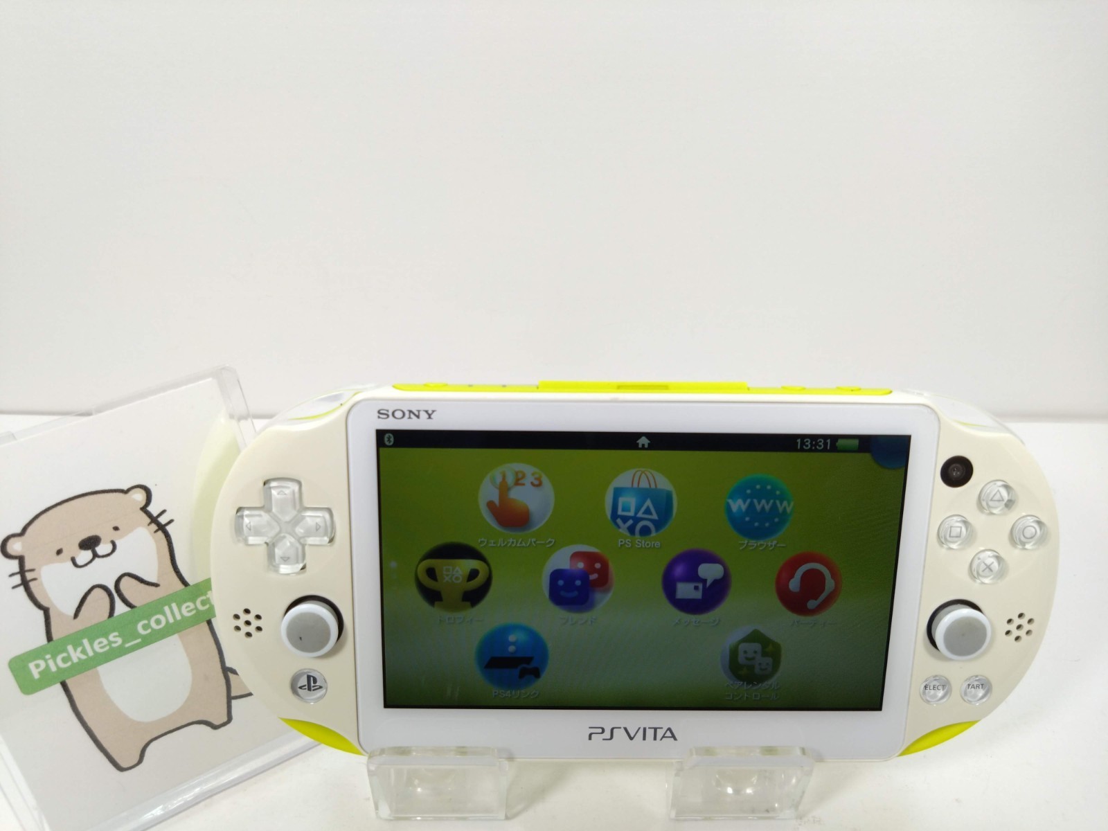 PS Vita 2000 Lime Green White PCH 2000 ZA13 Console only PSV Tested Sony 0611A