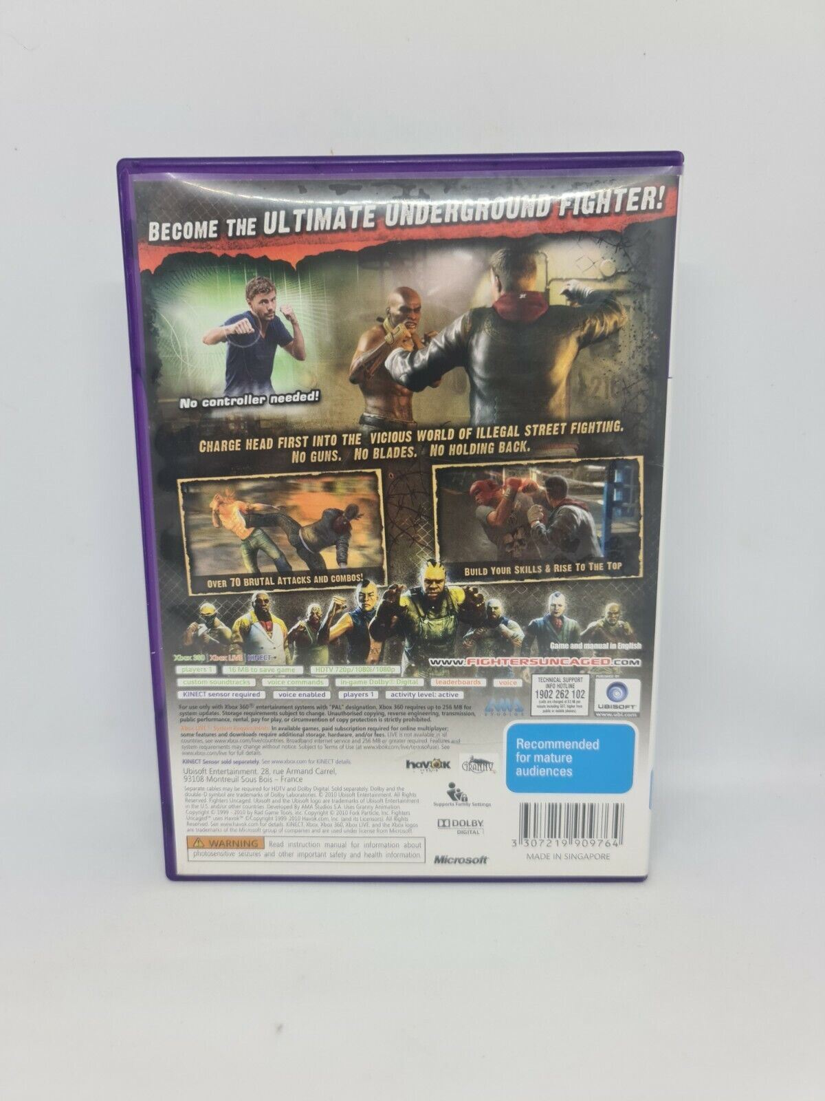 FIGHTERS UNCAGED XBOX Complete PAL Game Very Good Condition FREE SHIPPING