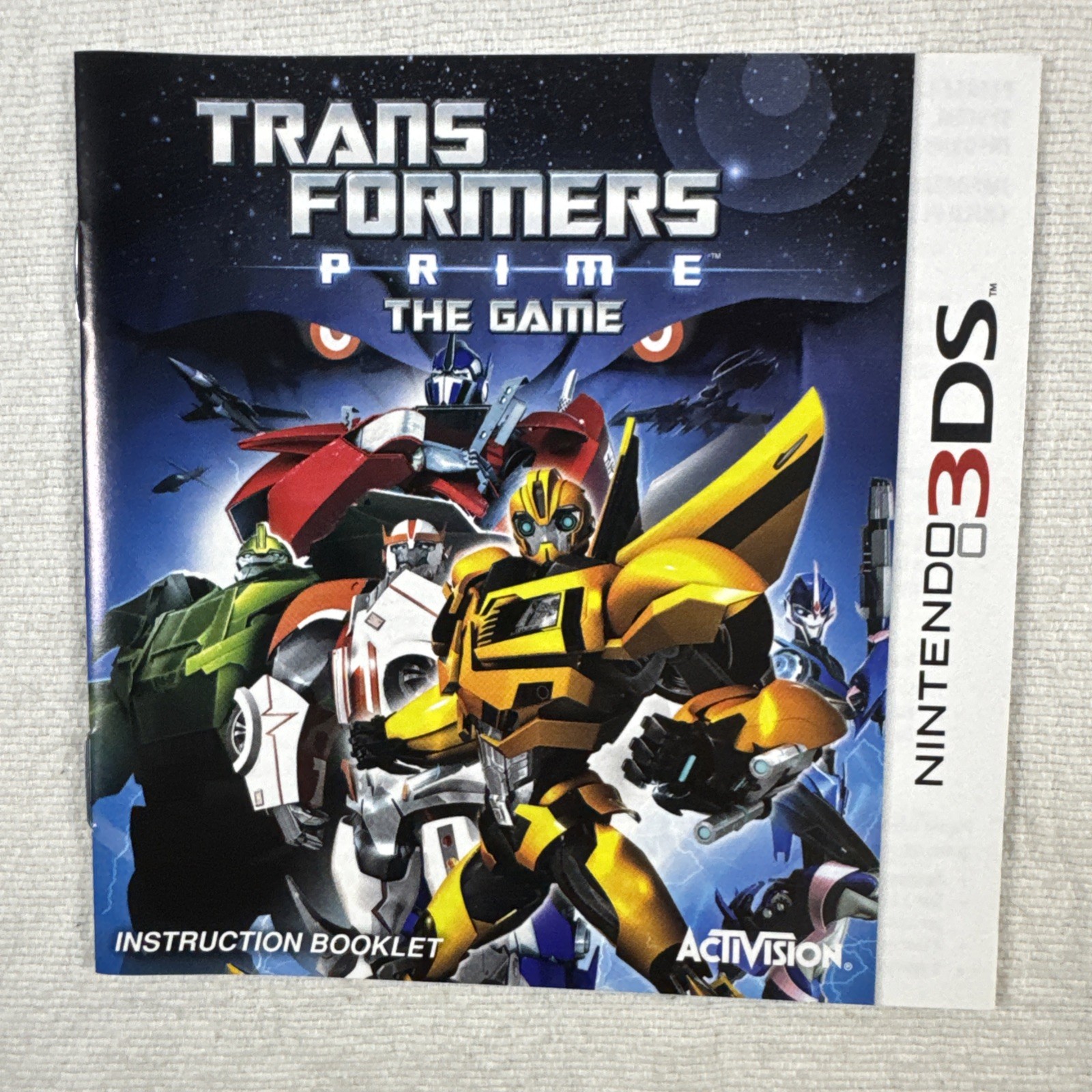 Transformers Prime: The Game (Nintendo 3DS, 2012) COMPLETE CIB NICE!!