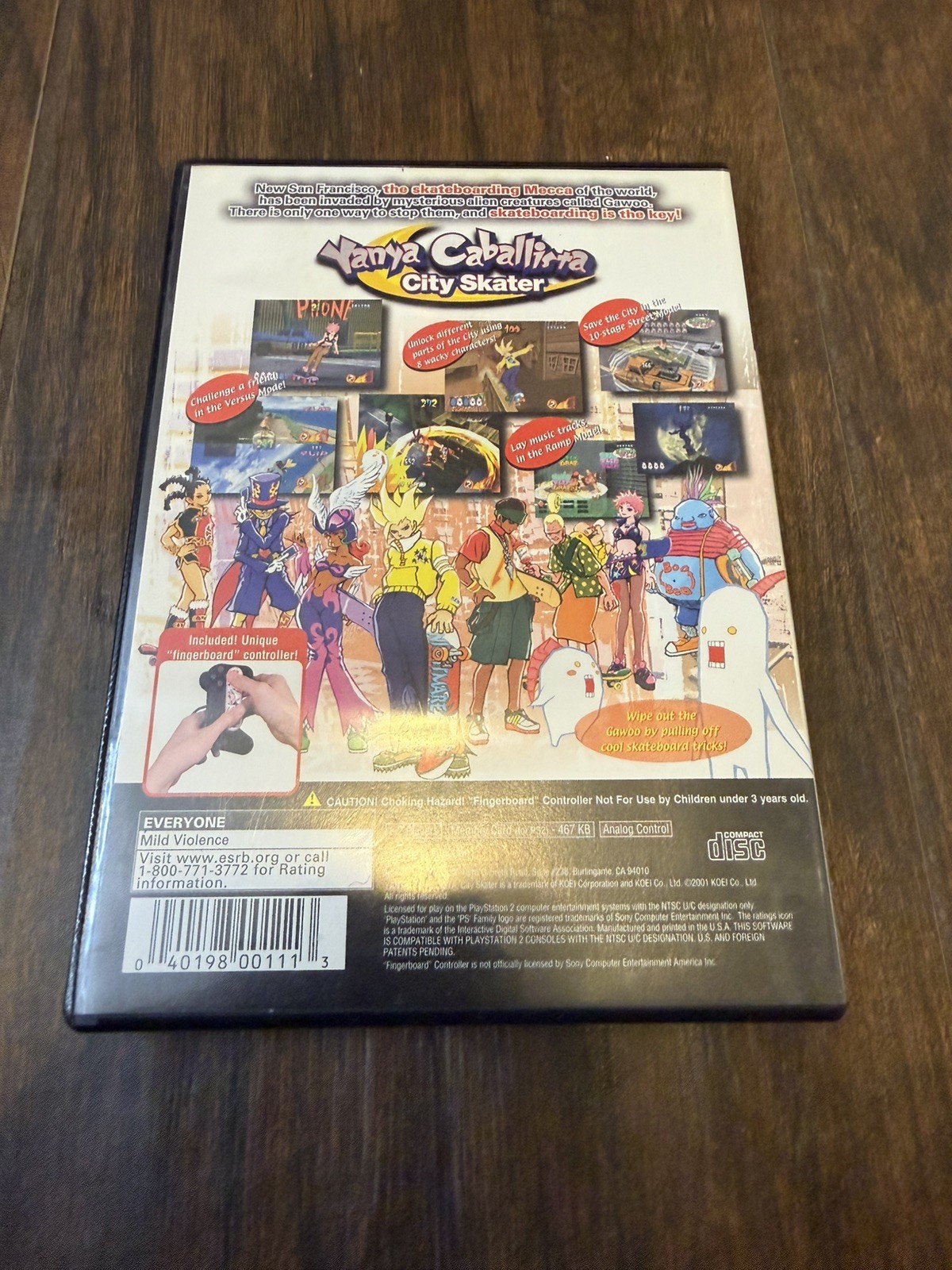 Yanya Caballista: City Skater (PS2, 2001 Koei) Complete CIB Manual TESTED