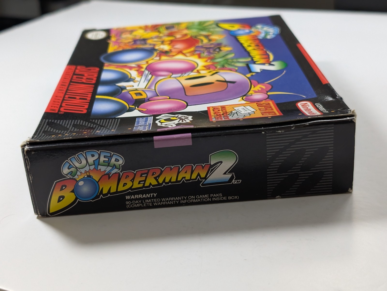*No game* Super Bomberman 2 Nintendo SNES empty box authentic