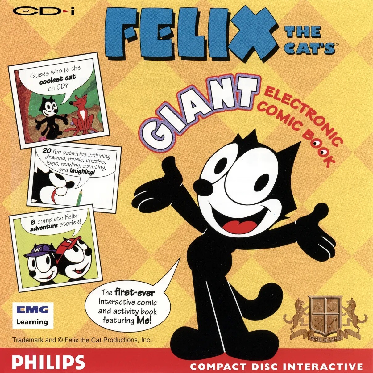 Felix The Cat’s Giant Electronic Comic Book Philips CD-I CDI NEW 2022 RELEASE!