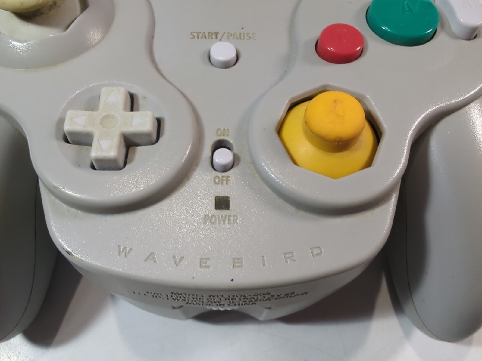 Nintendo GameCube WaveBird Wireless Controller Silver OEM No Receiver Powers On