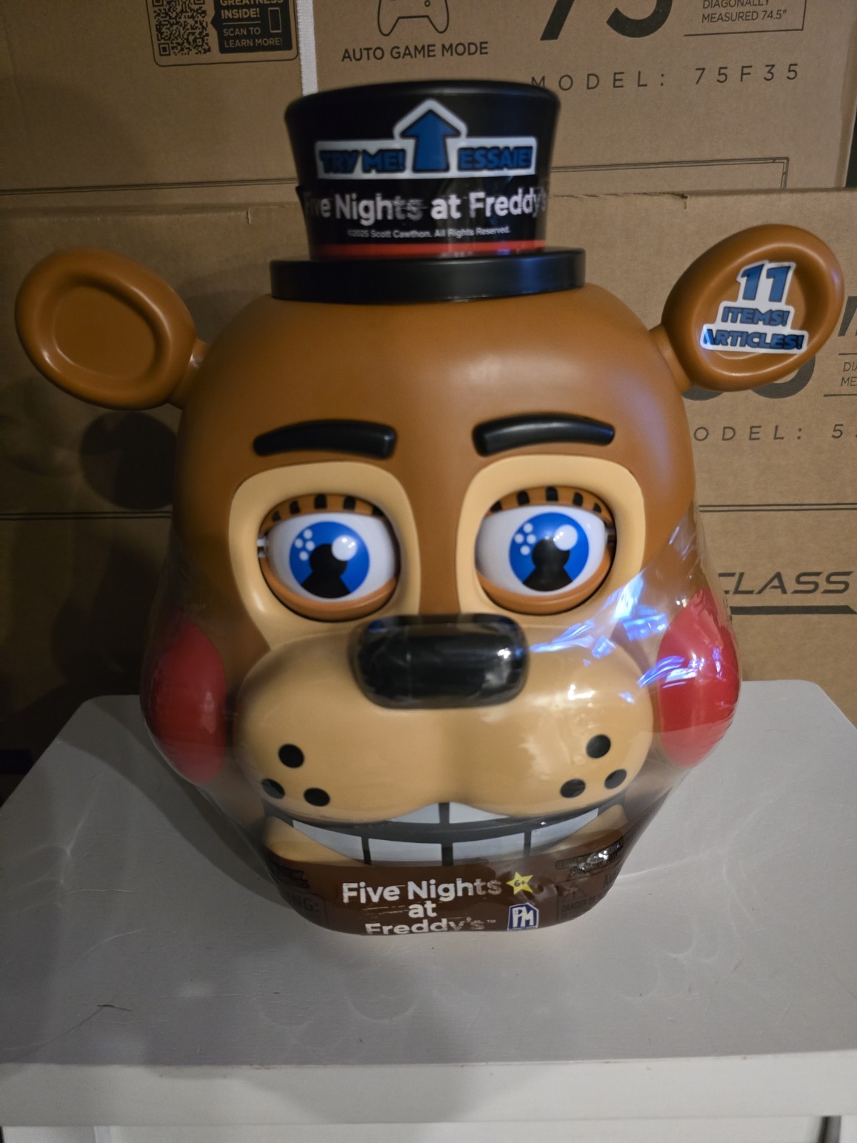 Five Nights at Freddy’s Toy Freddy Collector Bundle Head Walmart Exclusive FNAF