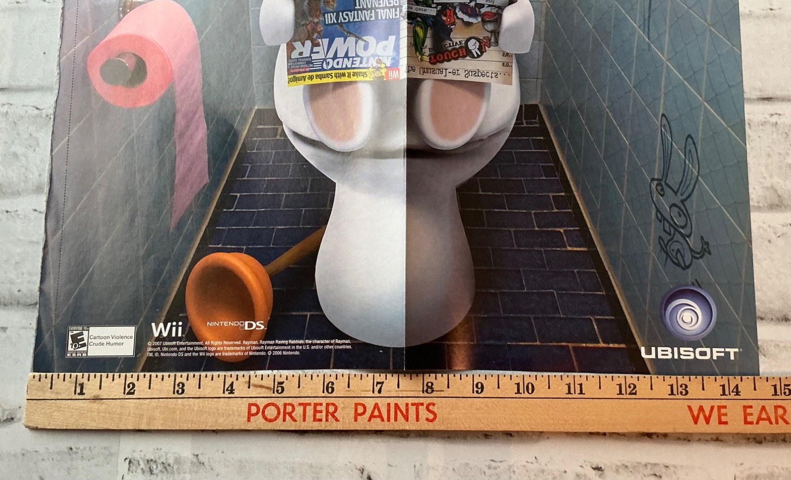 Rayman Raving Rabbids 2 – Poster Nintendo Power 14.5 x 20