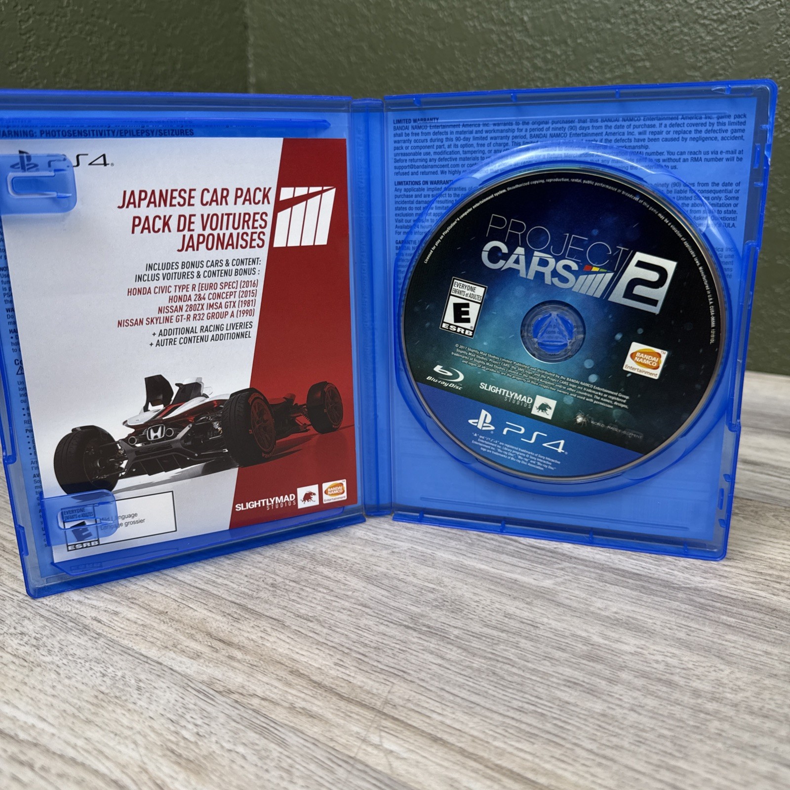 Project Cars 2: Day One Edition PlayStation 4, Tested, Very Clean And Working