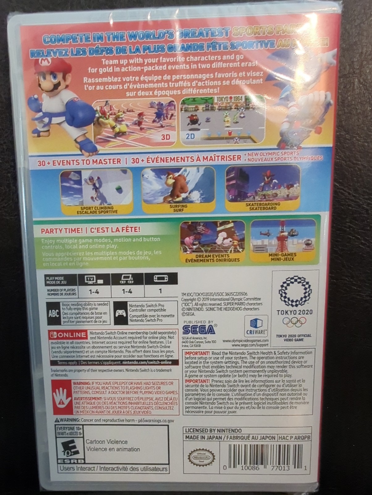 Mario & Sonic at the Olympic Games: Tokyo 2020 – Nintendo Switch NEW SEALED