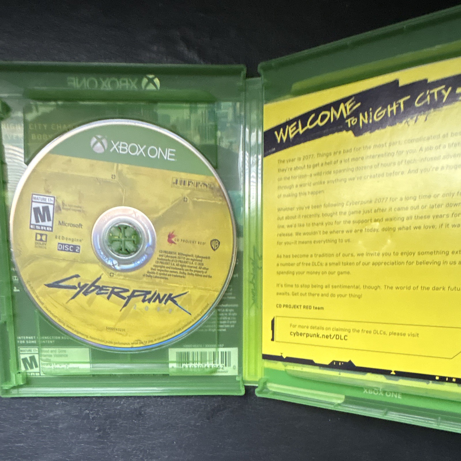 Warner Bros. Cyberpunk 2077 Xbox One 4K HDR Smart Delivery M Rated