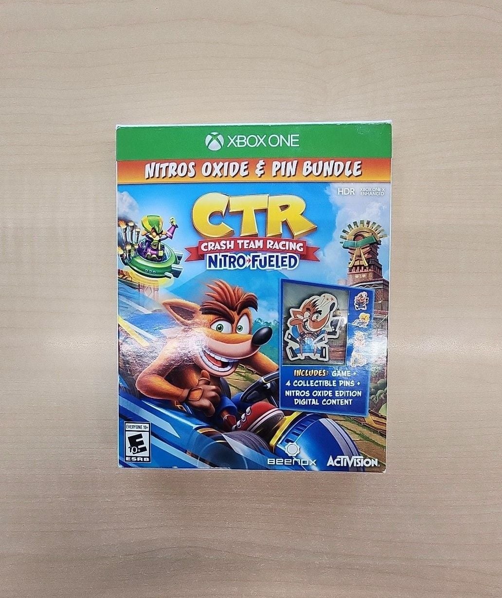Crash Team Racing Nitro Fueled Nitros Oxide & Pin Bundle for Xbox One
