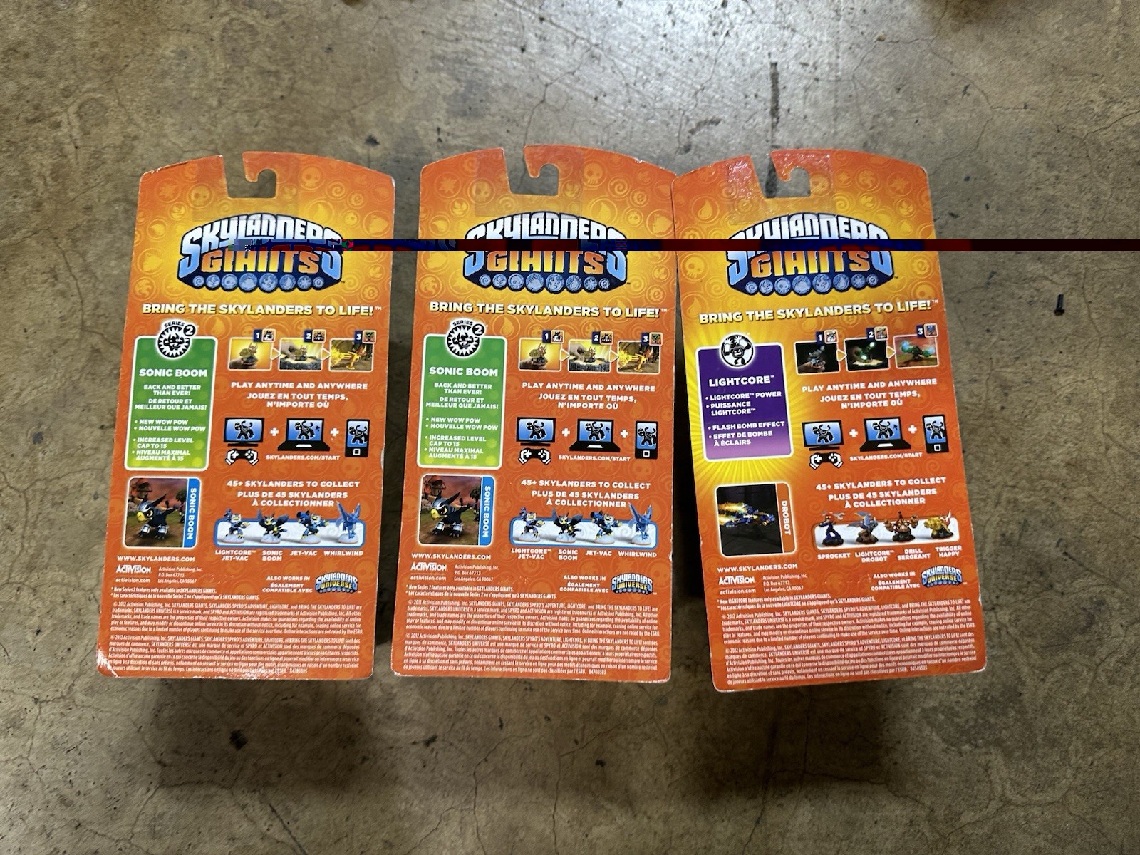 Skylanders Giants Sonic Boom Glow in the Dark Lot Drobot Sealed