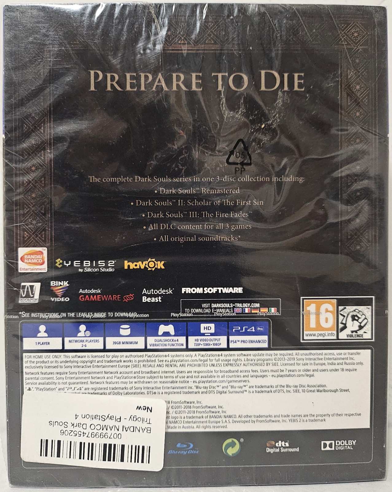 Dark Souls Trilogy – Sony PlayStation 4 PS4 – New Sealed!