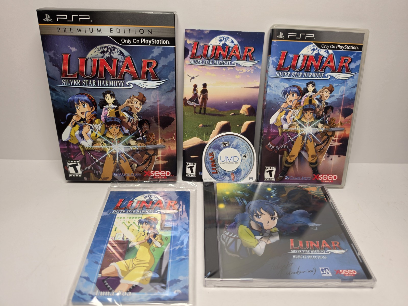 Lunar Silver Star Harmony Premium Edition Complete (Sony PSP, 2010) Super Clean