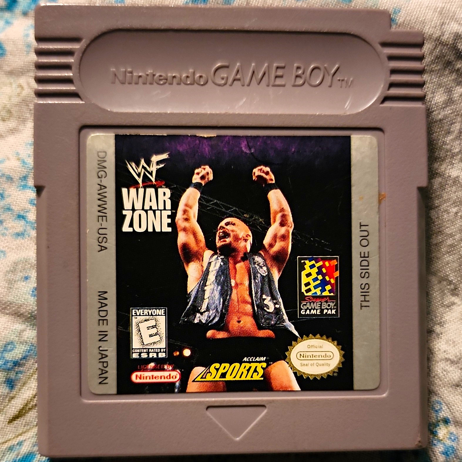 WWF War Zone for Nintendo Game Boy Wrestling Sports Acclaim E NTSC-U/C