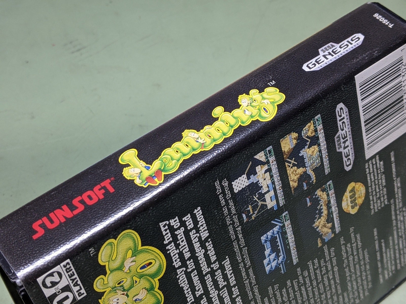 Lemmings Sega Genesis Cartridge and Case